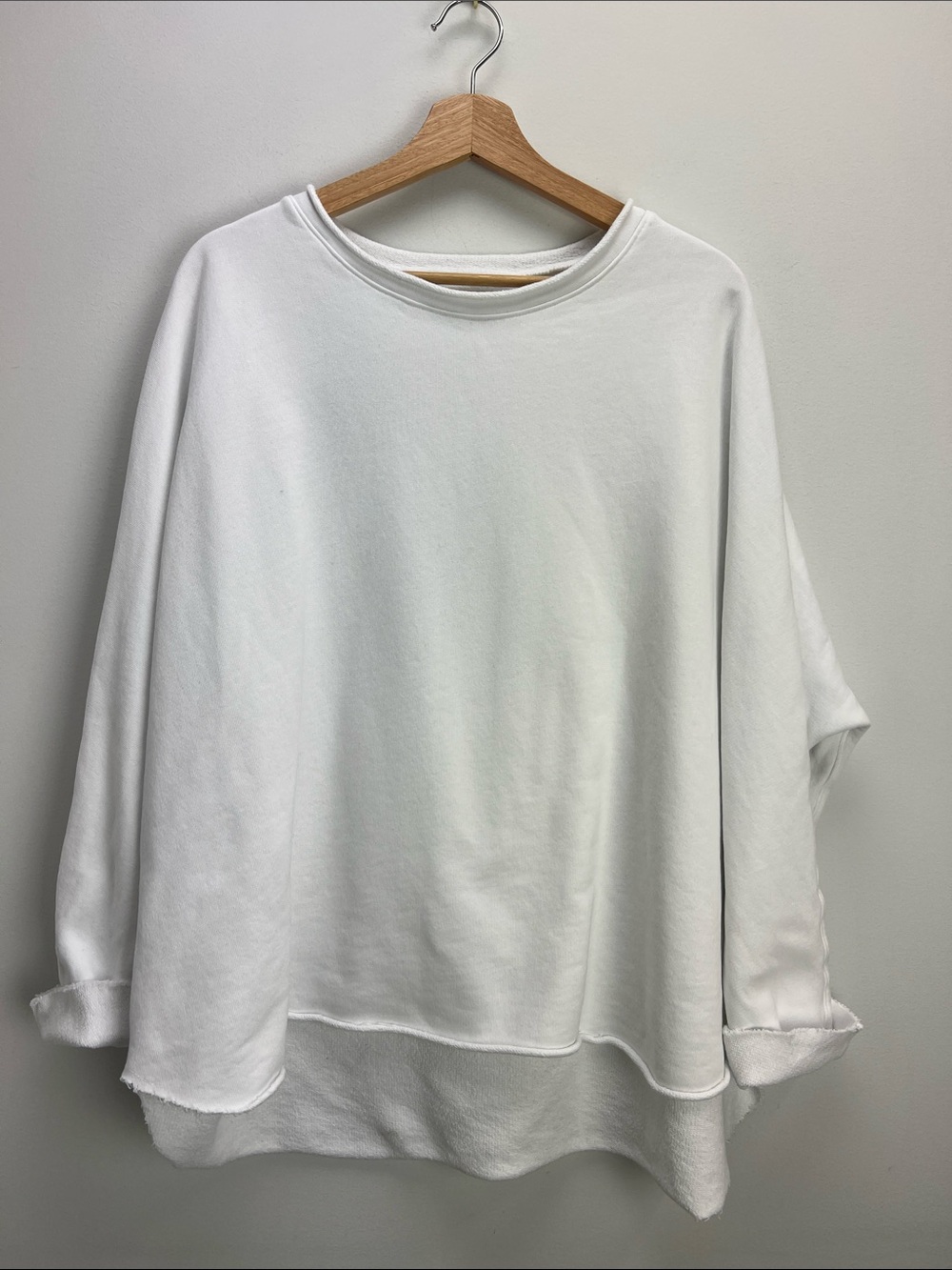 Frank & Eileen Anna Long Sleeve Capelet Sweatshirt Terry Womens XL Relaxed